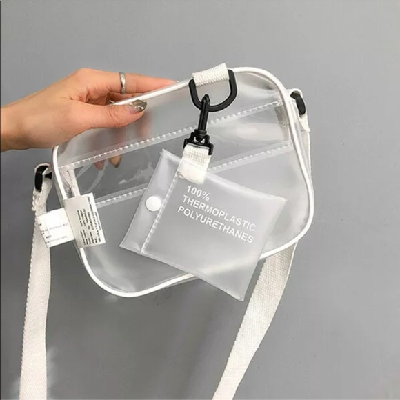 ✨CLEAR✨CROSSBODY HANDBAG WITH ADJUSTABLE STRAP - Picture 3 of 8